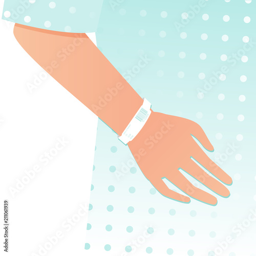 hospital patient hand