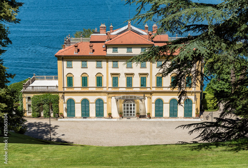 View of Villa Pallavicino  the ancient residence on Lake Maggiore  Stresa  Piedmont  Italy