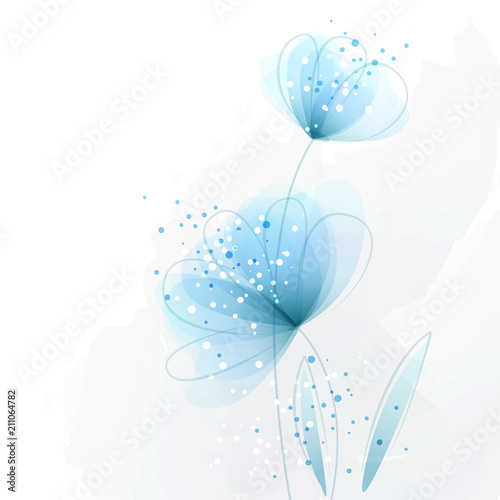 vector background with Flower 100