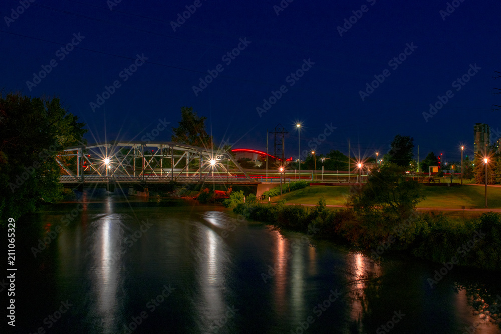 Inglewood Bridge at Night