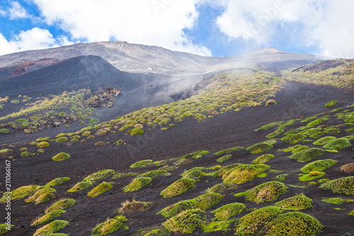 Tableau sur toile Etna volcano, Sicily, Italy