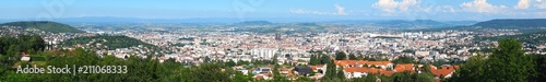 prise de vue panoramique de la ville de Clermont-Ferrand, Auvergne, Puy-de-d™me, France