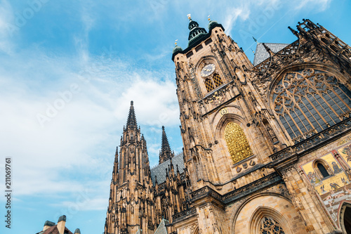 St. Vitus Cathedral at Prague Castle in Czech Republic