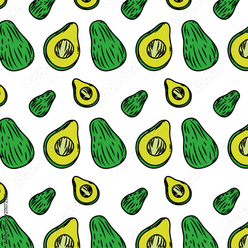 color tasty slice avocado fruits background