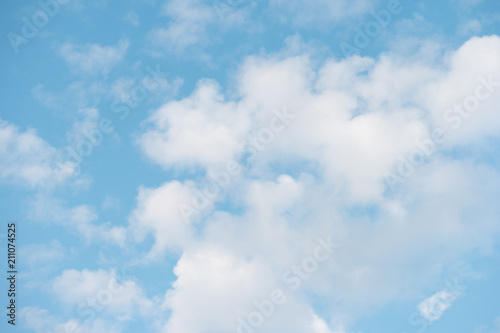 Blue sky with cloud  Nature background.