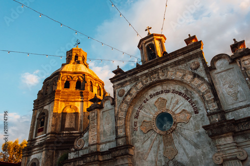 San Guillermo parish church in Bacolor Pampanga, Philippines