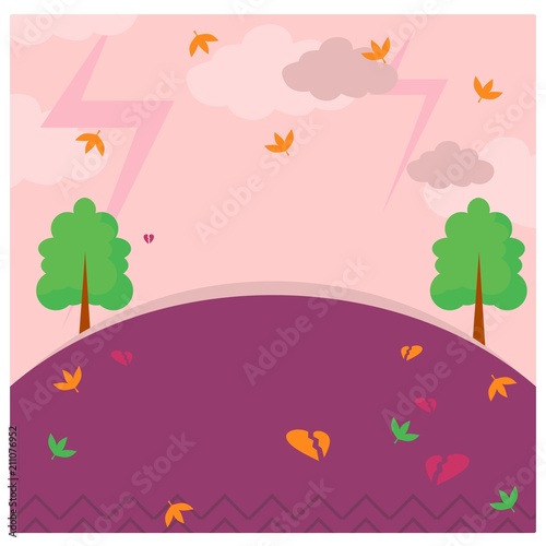 purple ground land outdoor view landscape background 
