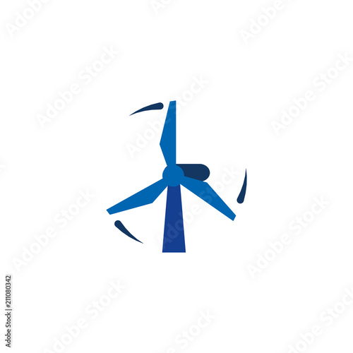 Windmill Construction Logo Icon Design