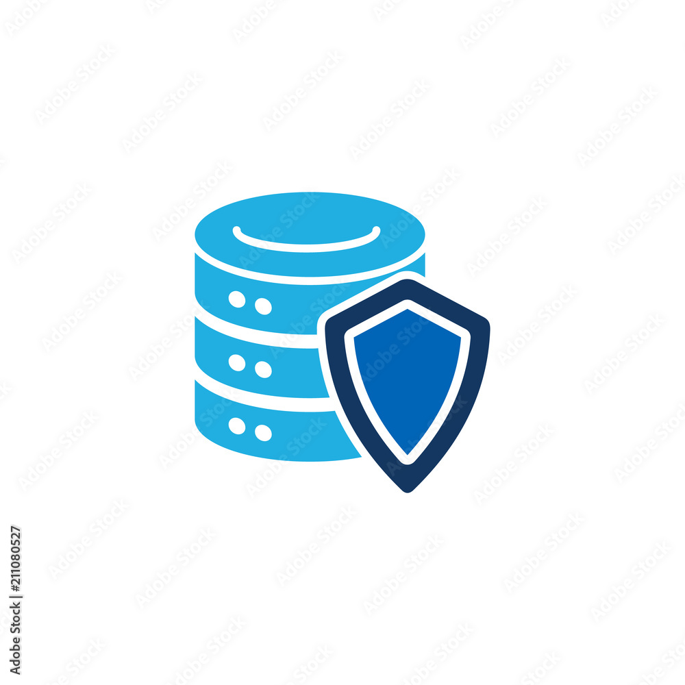 Shield Database Logo Icon Design Shield Database Logo Icon Design