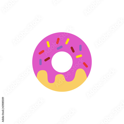 Donut Food And Cake Logo Icon Design