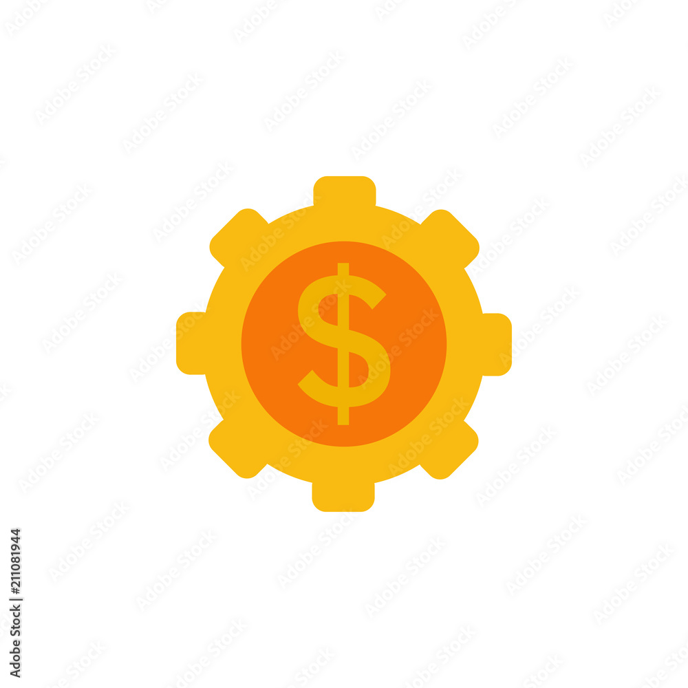 Gear Money Logo Icon Design Gear Money Logo Icon Design