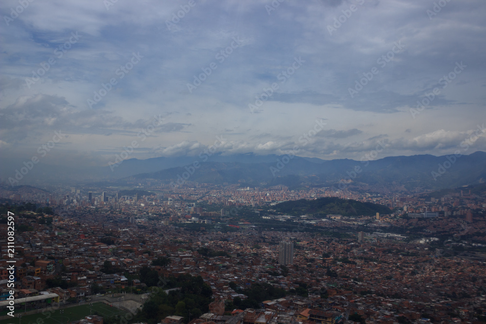 Aerial view on bogota, colombia