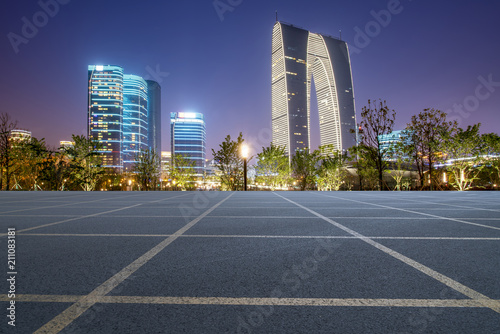 Prospects for expressway, asphalt pavement, city building commercial building, office building © 昊 周