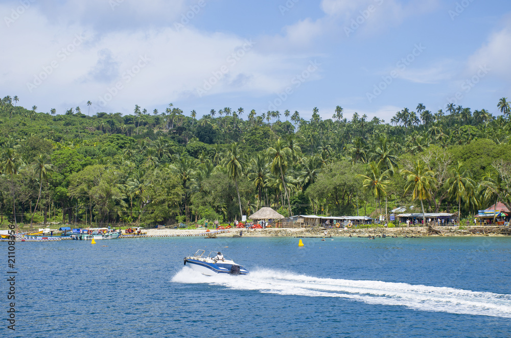 Obraz premium The beautiful landscape of Andaman and the Nicobar Islands in India 