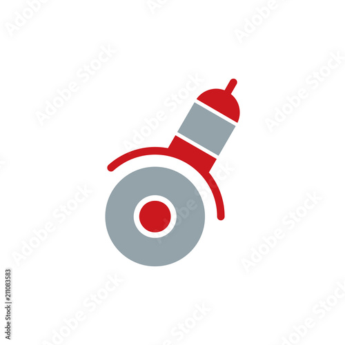 Grinding Machine Tool Logo Icon Design