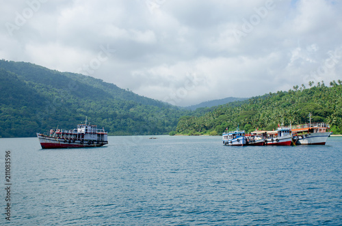 The beautiful landscape of Andaman and the Nicobar Islands in India
