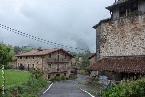 le village de Murueta en Asturies dans le nord de l'Espagne