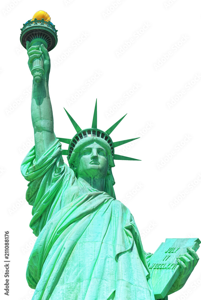 Fototapeta premium Statue of Liberty (Liberty Enlightening the world) near New York. Close-up. USA.
