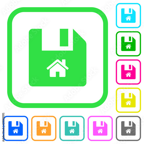 Start file vivid colored flat icons