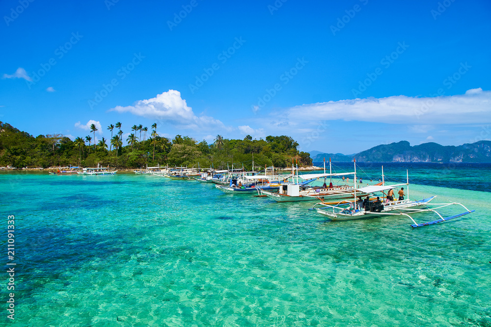 Snake Island in Philippines Palawan El Nido 