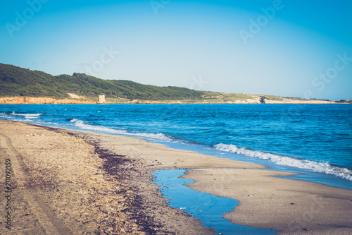 Fototapeta Naklejka Na Ścianę i Meble -  Landscape of the beach in the morning
