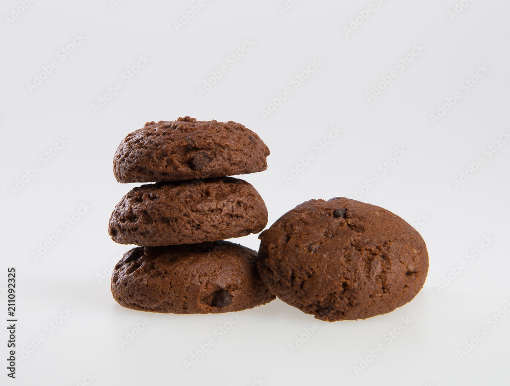 Cookies or Chocolate chips cookies on background. Cookies or Chocolate chips cookies on background.