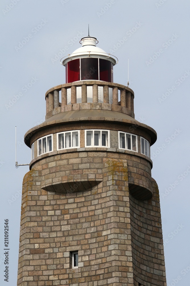 le phare de cap lévi en Normandie à Fermanville dans le Cotentin, Manche