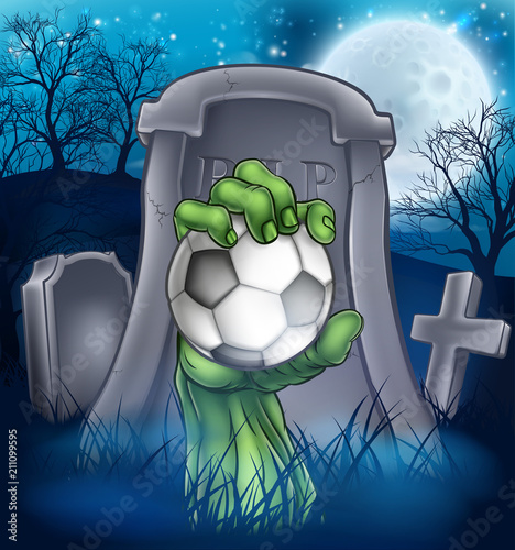 Soccer Zombie Halloween Gra...