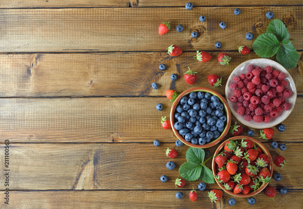 Fresh berries in a plate Fresh berries in a plate