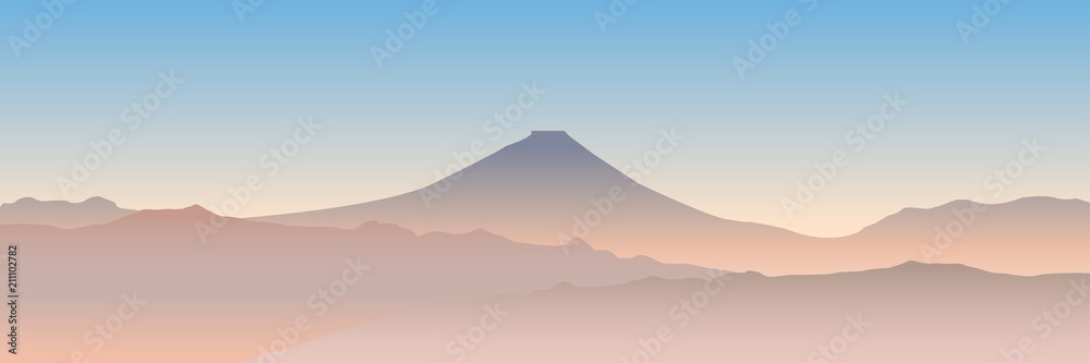 富士山　紅葉　秋　背景 