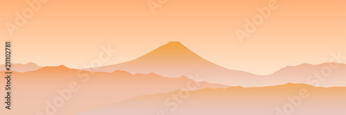 富士山 紅葉 秋 背景 