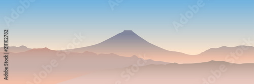 富士山　紅葉　秋　背景 