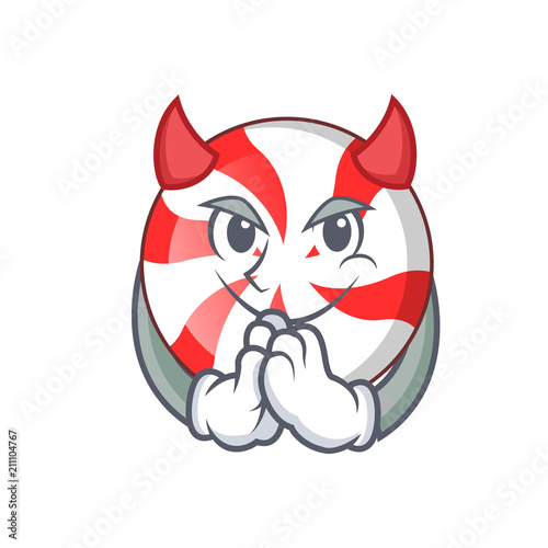 Devil peppermint candy mascot cartoon photo