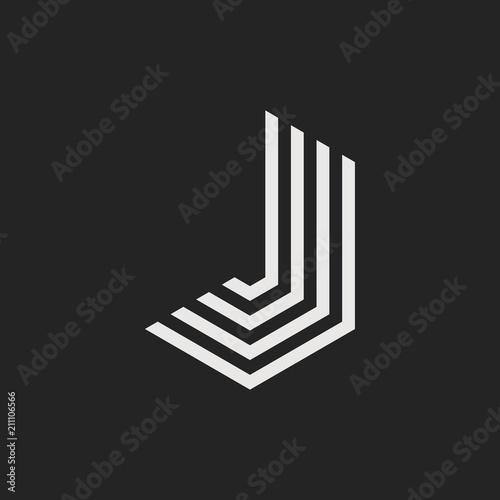 Vector Logo Letter J