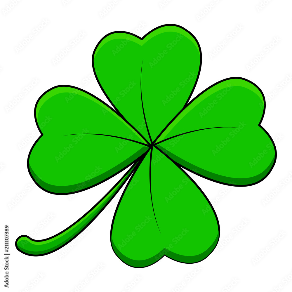 four leaf clover design isolated on white background four leaf clover design isolated on white background
