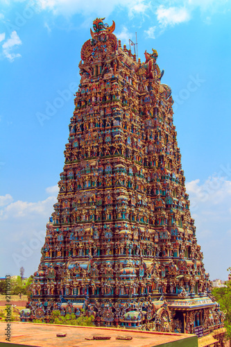The famous temple of Meenakshi.