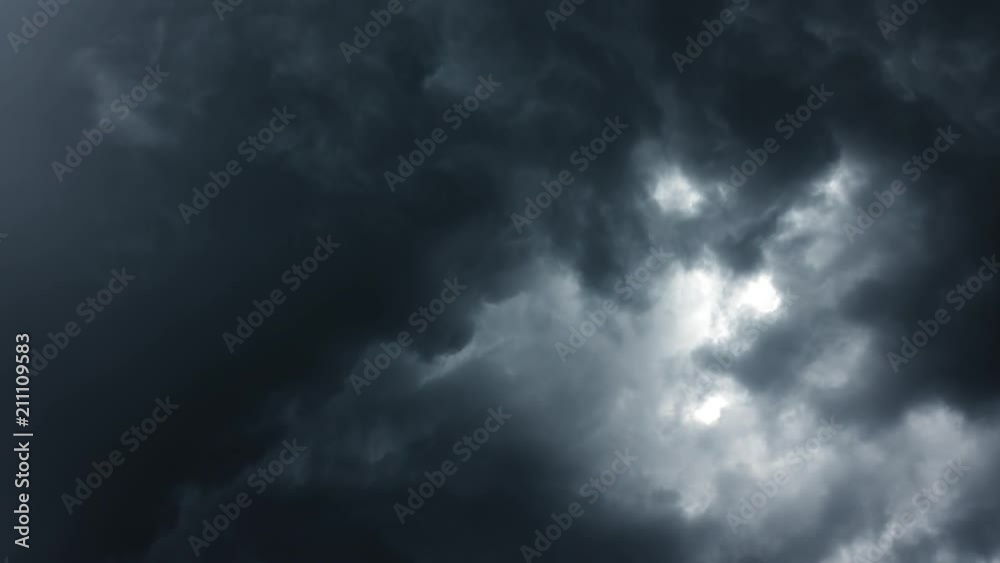 dark storm clouds are moving fast, timelapse 4k