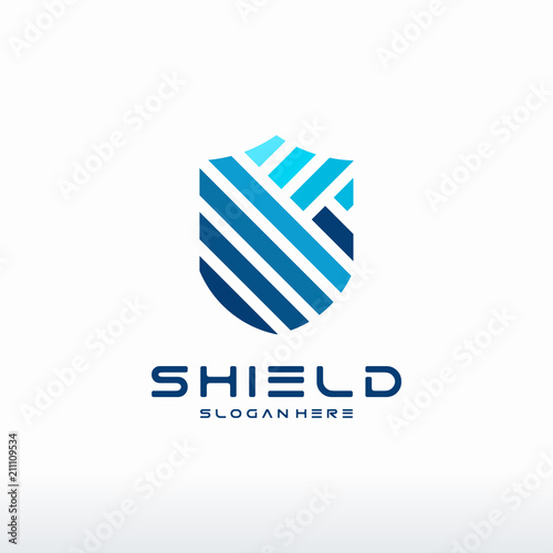 Shield logo designs concept vector, Elegant and Modern Shield Logo designs template