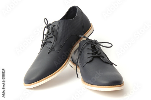 men's shoes isolated on white. men's footwear