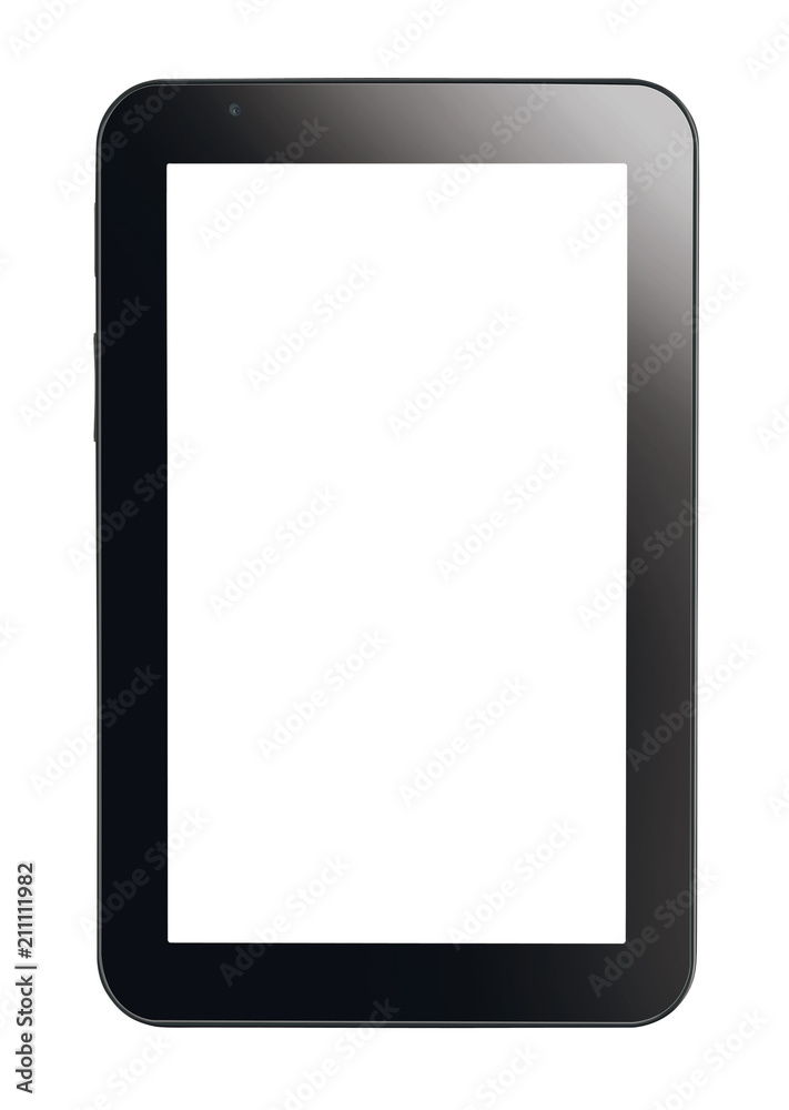 Tablet computer isolated on white background