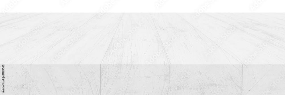 Wooden table isolated on white background.empty wood table for product display Wooden table isolated on white background.empty wood table for product display