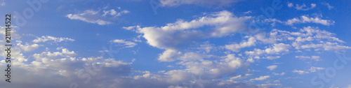 Panorama of blue sky background
