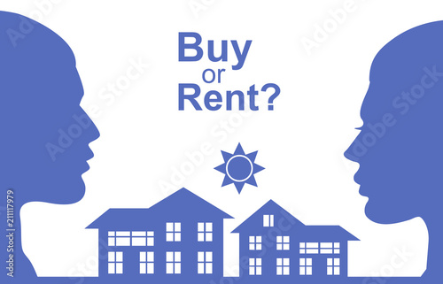 Buy or Rent concept