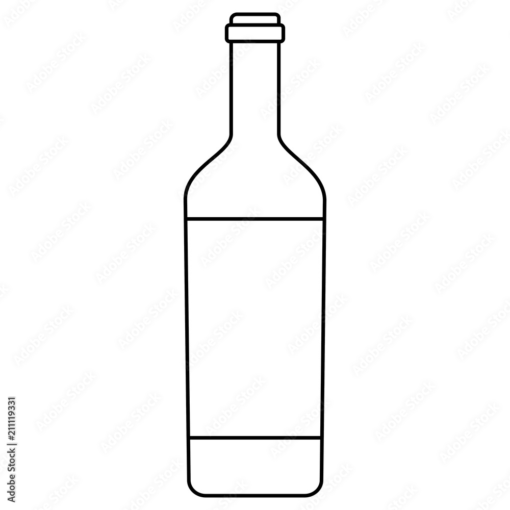 wine bottle icon over white background, vector illustration wine bottle icon over white background, vector illustration