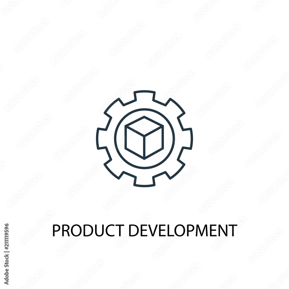 Product Development Concept Line Icon Simple Element Illustration Stock Vector Adobe Stock