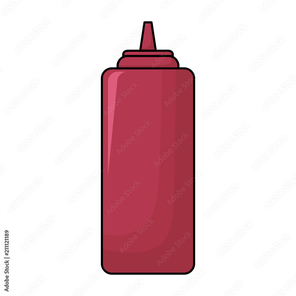 ketchup bottle icon over white background, vector illustration ketchup bottle icon over white background, vector illustration