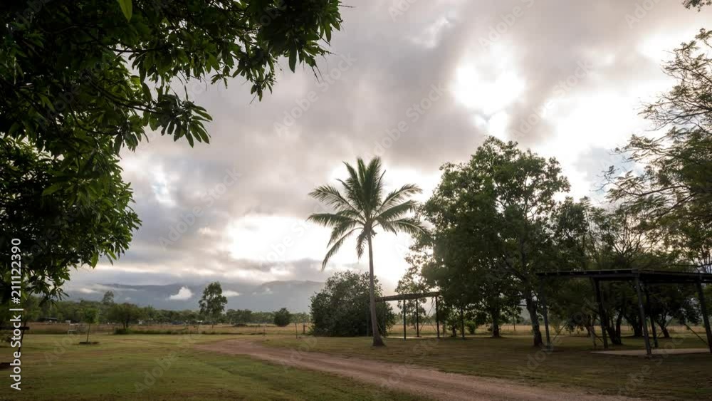 Sonnenaufgang Outback Australien Zeitraffer Sonnenaufgang Outback Australien Zeitraffer