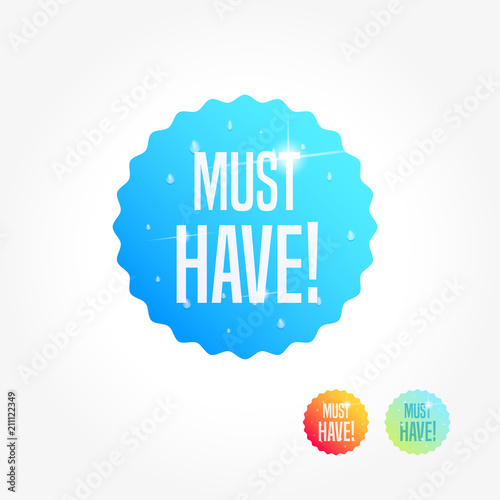 Must Have Commercial Shopping Label
