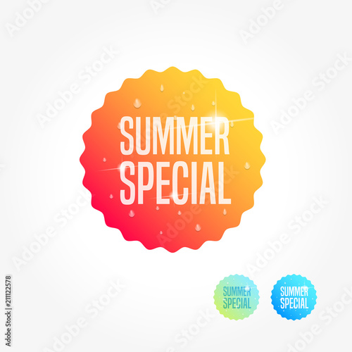 Summer Special Commercial Shopping Label