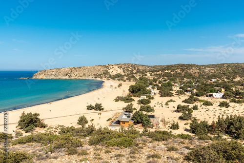 The beach of Sarakiniko on the island Gavdos, Greece